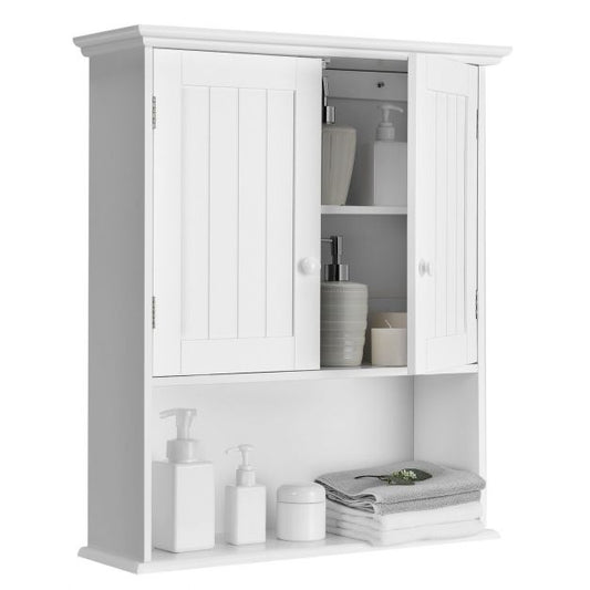 Adjustable Shelf Wall-Mounted Bathroom Storage Cabinet