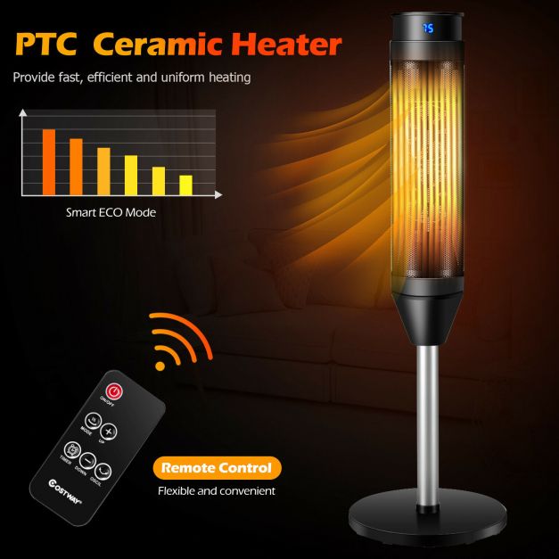 Digital Timer and Remote-Controlled Tower Fan/Heater