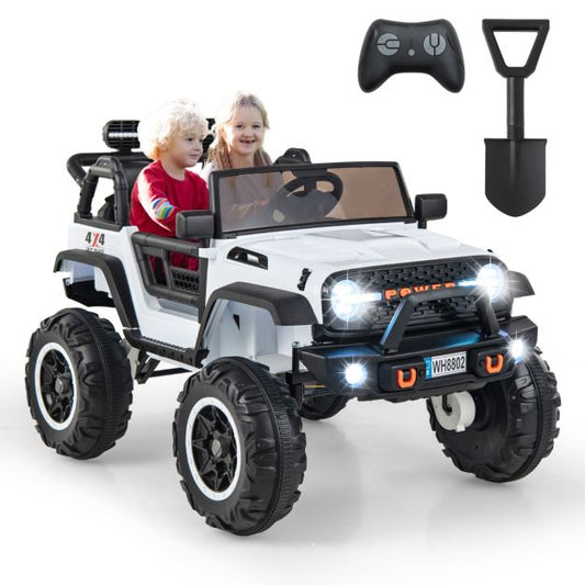 Exciting 2-Seater Ride-On Car with Remote Control and Fun Horn for Kids!