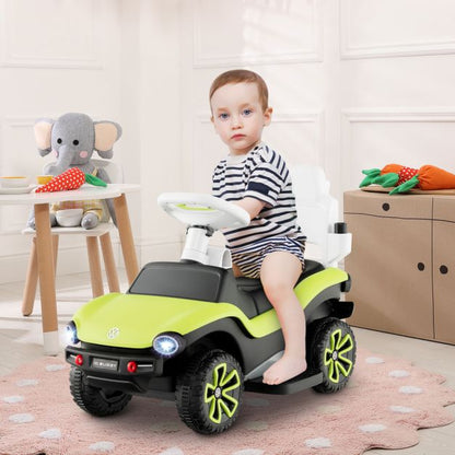 3-in-1 Kids Push Car with Handle and Removable Canopy