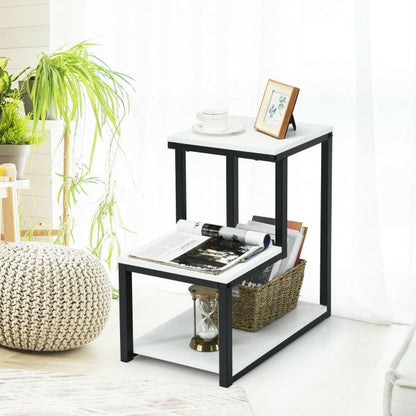 Multi-tiered Industrial End Table