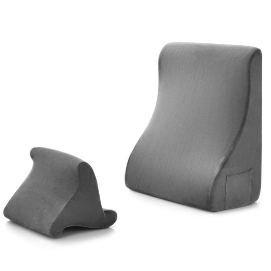 Wedge Pillow Set featuring Tablet Stand and Side Pockets