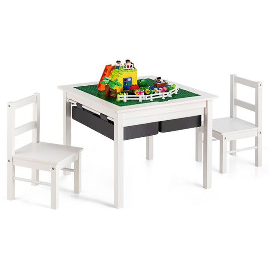 Building Block Table and Chairs Set for Kids