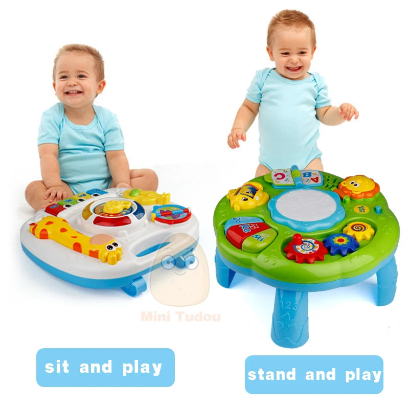 Music Table Baby Toys Learning Machine Educational Toy Music Learning Table Toy Musical Instrument for Toddler 6 months+