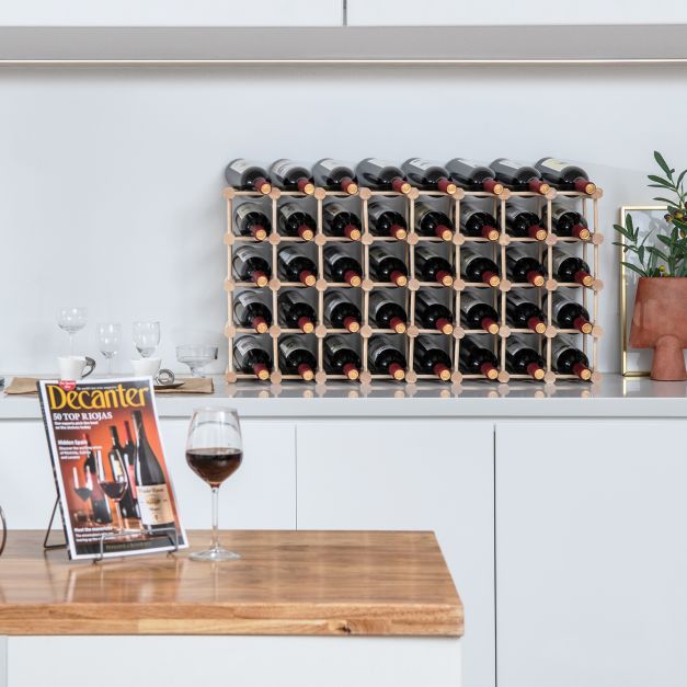 36-Bottle Wine Rack for Home Bar Pantry