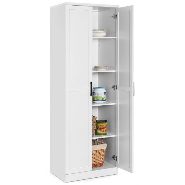 Wooden Storage Cabinet with 2 Doors and Adjustable Shelves ChatGPT