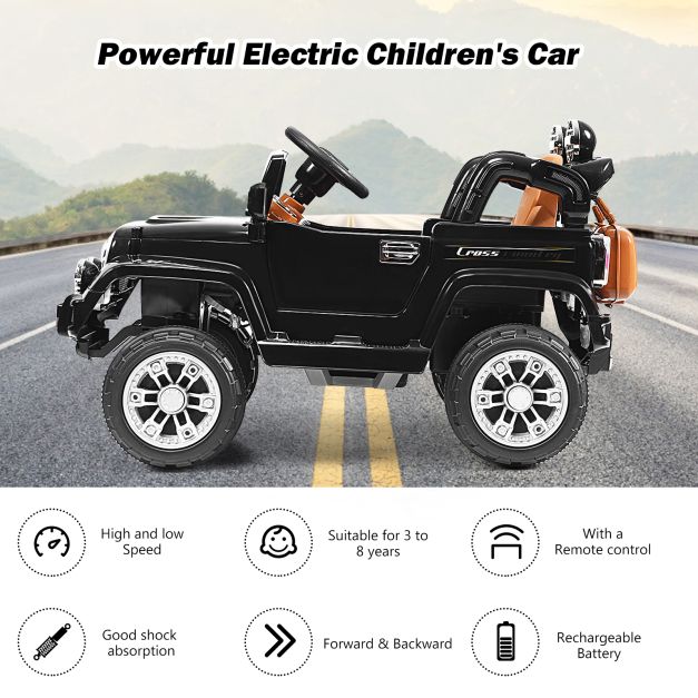 Battery-Powered Kids Ride-On Jeep Car with Remote Control