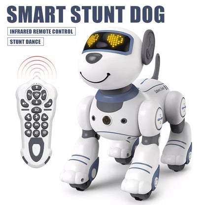 Funny RC Robot Electronic Dog: Stunt Performer with Voice Commands and Interactive Features