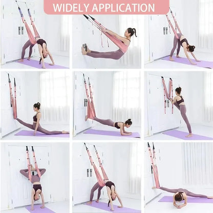 WESTTUNE Adjustable Aerial Yoga Strap - Flexible Hammock Swing for Stretching, Fitness & Gym Training