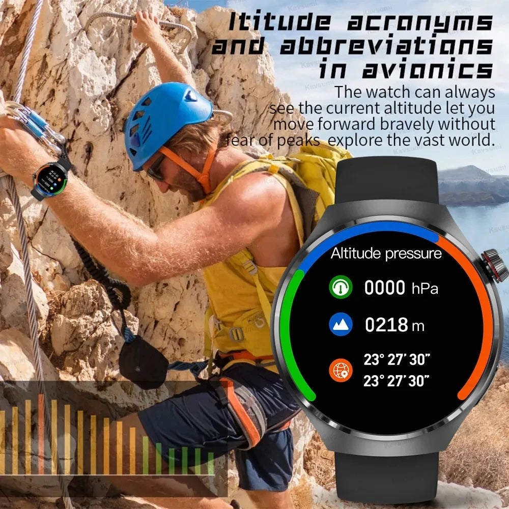 HUAWEI GT4 Pro GPS NFC Smart Watch Men 360*360 AMOLED Screen Heart Rate Bluetooth Call IP68 Waterproof Smartwatch 2024