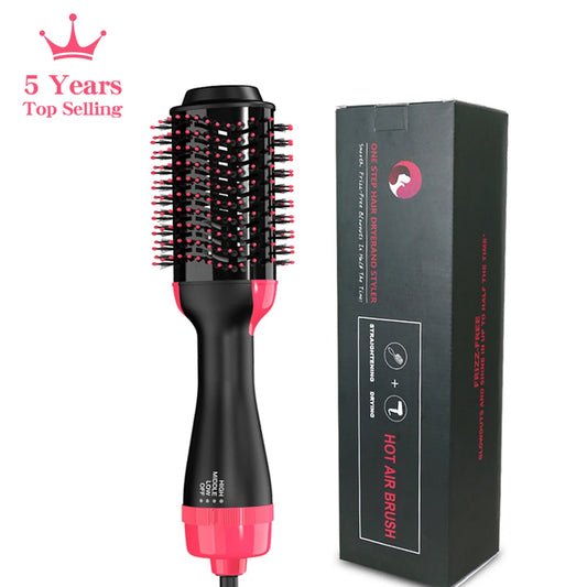 LISAPRO 3 in 1 Hot Air Brush - One-Step Hair Dryer and Volumizer, Professional 1000W Styler and Dryer Blow Dryer Brush