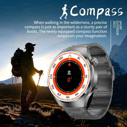 HUAWEI GT4 Pro GPS NFC Smart Watch Men 360*360 AMOLED Screen Heart Rate Bluetooth Call IP68 Waterproof Smartwatch 2024