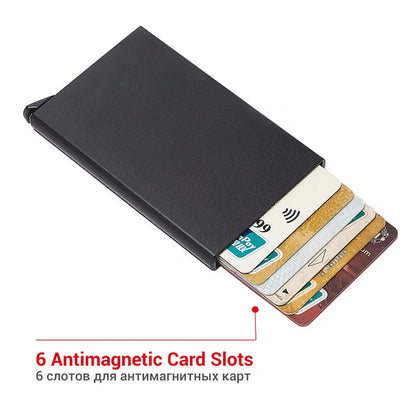 Sleek and Secure: RFID Smart Wallet Card Holder - Thin, Slim, for Men and Women
