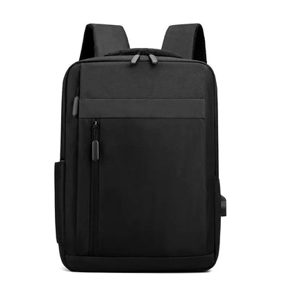 Large Capacity Business Laptop Backpack: Multifunctional, USB Charging, Waterproof, Casual Shoulder Bag for Men