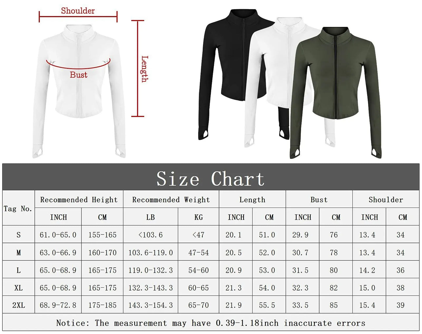 Women's Tracksuit Jacket: Slim Fit Long-Sleeved Fitness Coat with Thumb Holes, Yoga Crop Tops, Gym Workout Sweatshirts