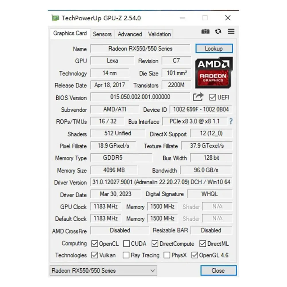 SOYO AMD Radeon RX550 4GB GPU GDDR5 14nm Graphics Card for Desktop PC Games Video Office | 128bit HDMI RX 550 Computer Components