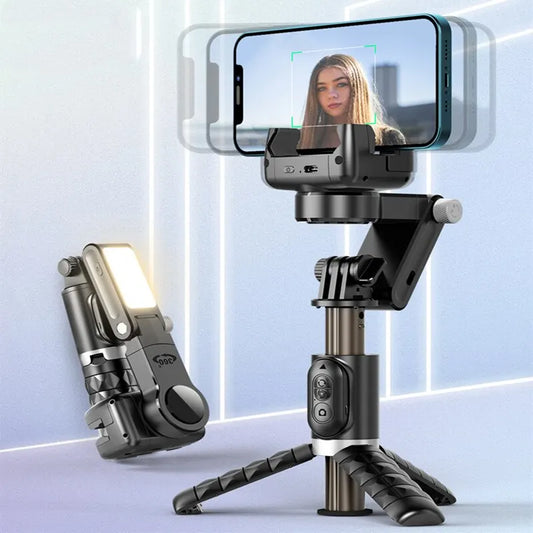 360 Rotation Following Shooting Mode Gimbal Stabilizer Selfie Stick Tripod for iPhone Phone Smartphone Live Photography