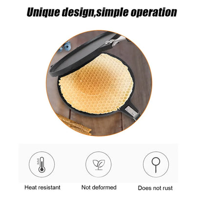 Non-Stick Egg Roll Baking Pan - Versatile Waffle, Cake, and Ice Cream Cone Maker