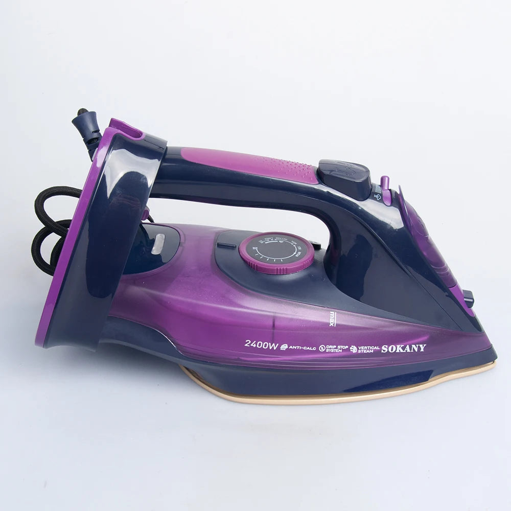 Steam Iron with Non-Stick Soleplate, 2400W - Ideal for Clothes and Fabric