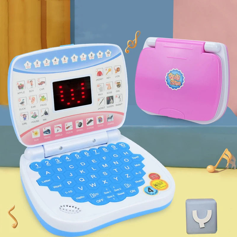 Learning Machine Laptop Computer | Child Electronic Preschool Language Education Toy