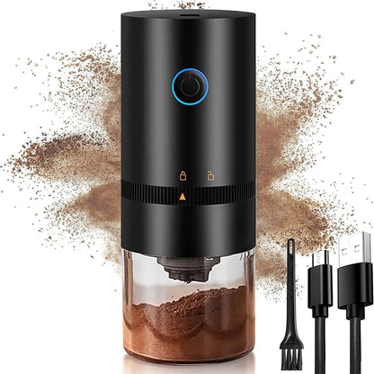 Portable Electric Coffee Grinder - USB Type-C Rechargeable Ceramic Grinding Core for Professional Coffee Beans Grinding