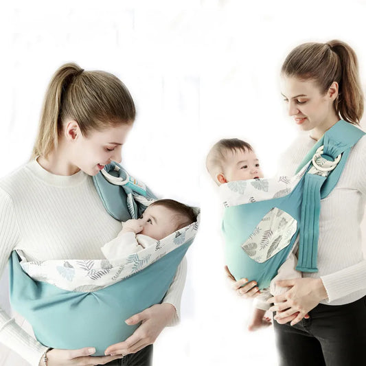 Baby Wrap Carrier – Dual Use Infant Sling and Nursing Cover with Breathable Mesh Fabric