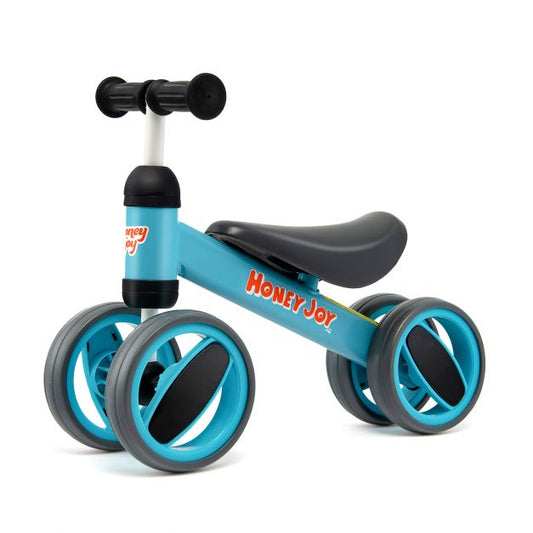 Four-Wheeled Baby Balance Bike with Limited Steering
