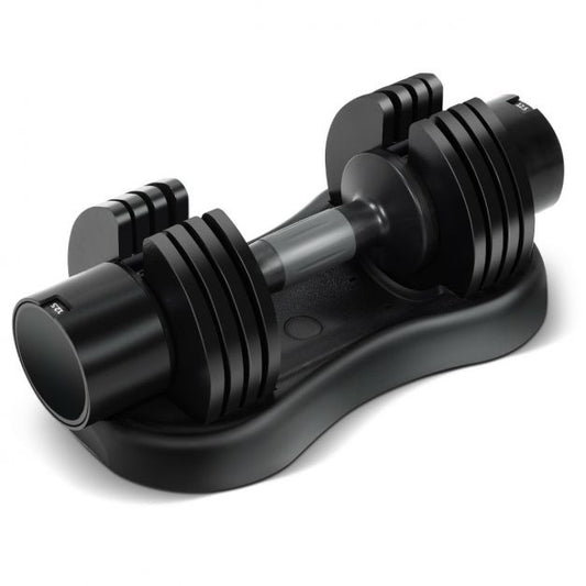 Versatile 5-in-1 Adjustable Dumbbell Set with Tray and Non-slip Metal Handles