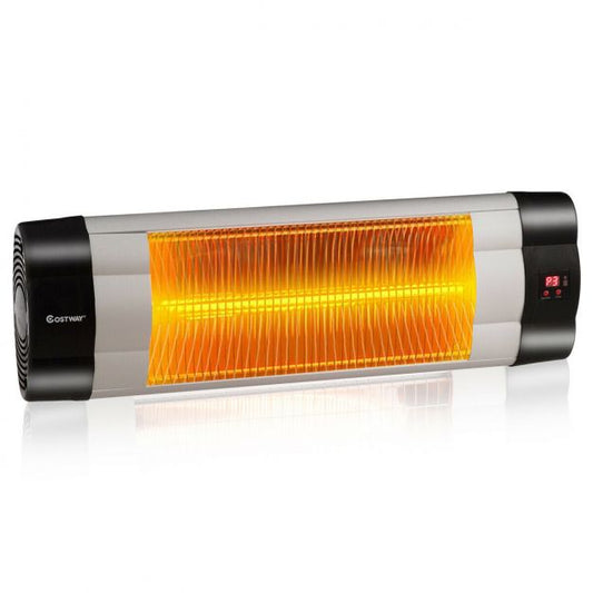 Electric Wall-Mounted Heater-1500W with Remote Control, Perfect for Garden Patios