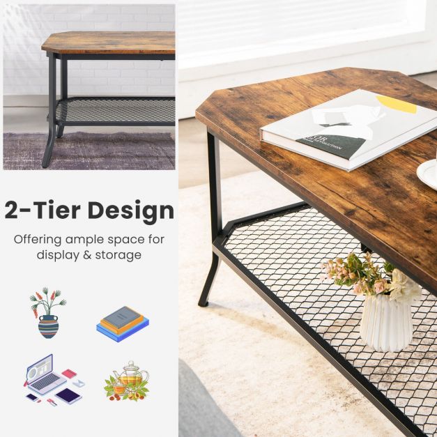 Two-Tier Coffee Table for Modern Living