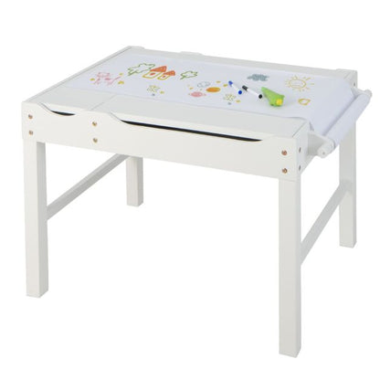 Children's Activity Table with Reversible Wooden Tabletop